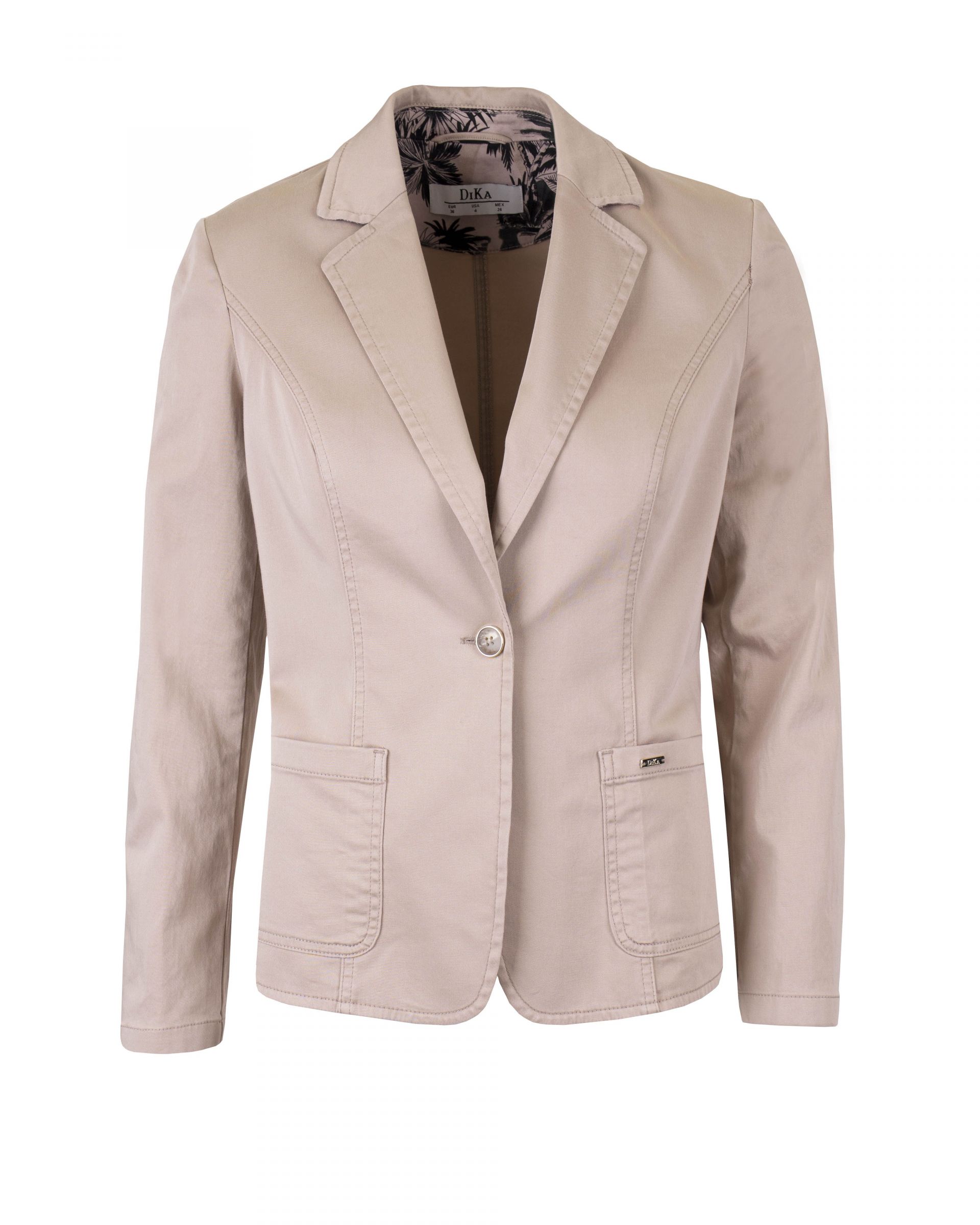 Single-breasted cotton jacket 0