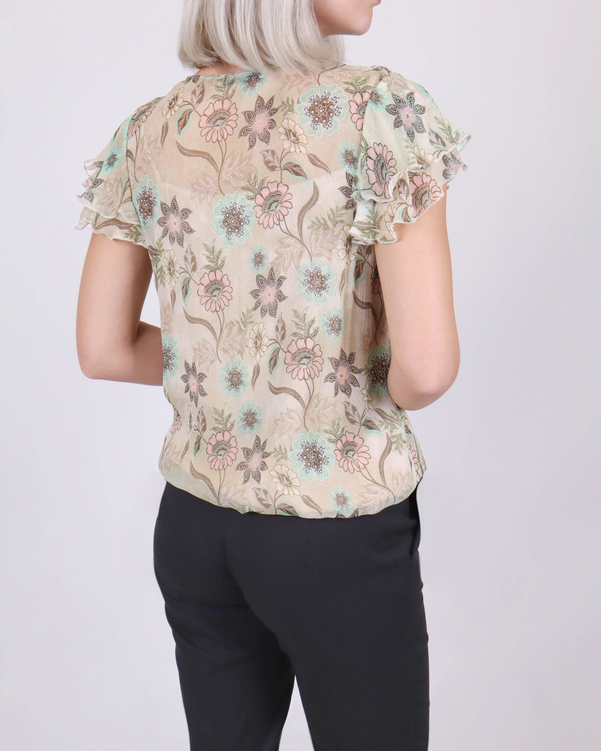 Rayon blouse with bow 3