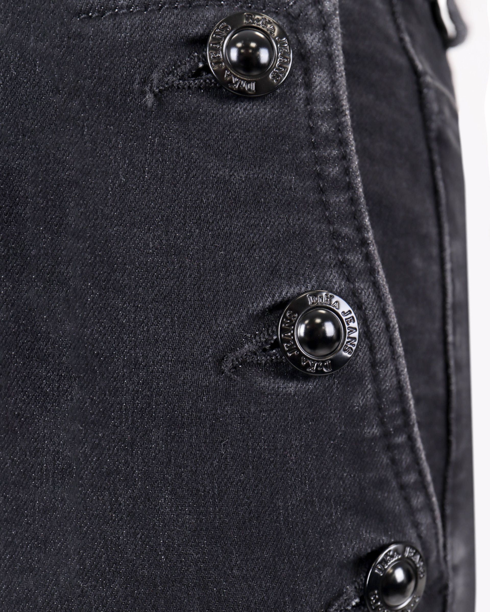 Cotton jeans with decorative buttons 2